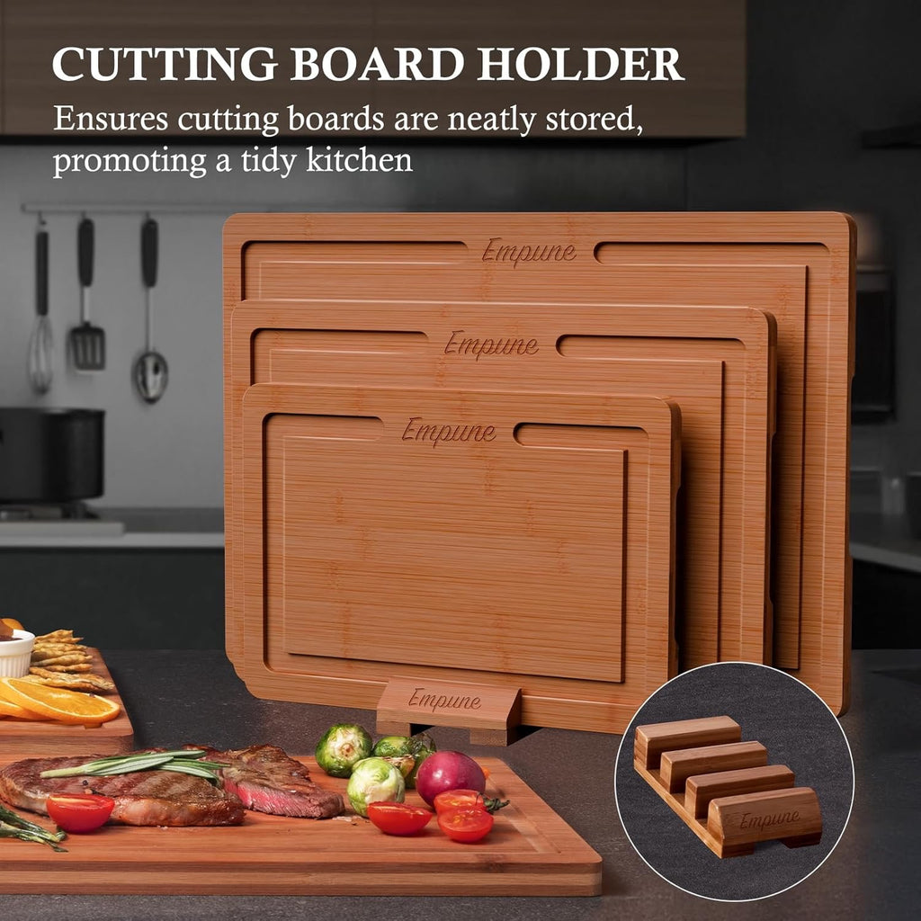 Bamboo three-piece cutting board