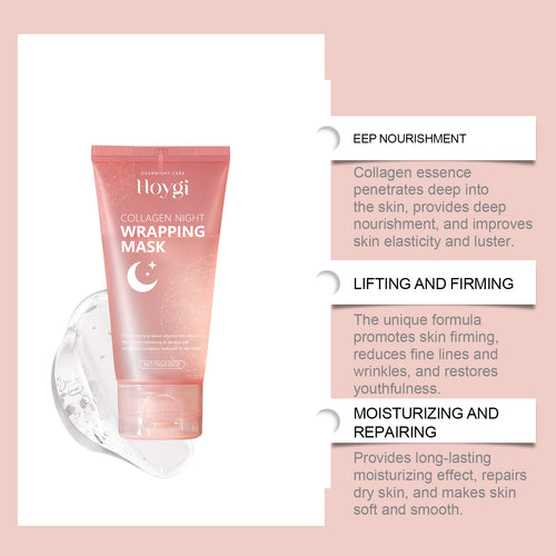 Collagen Peel-off Mask with Brush for Hydrating Skincare
