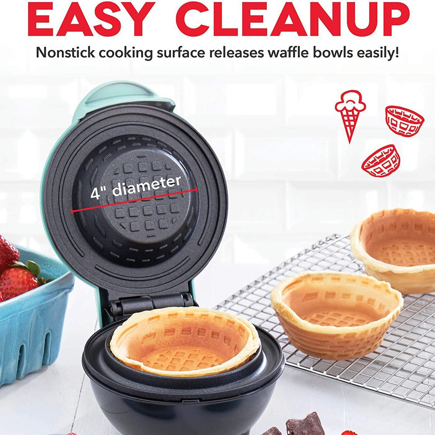 Waffle Bowl and Cake Maker
