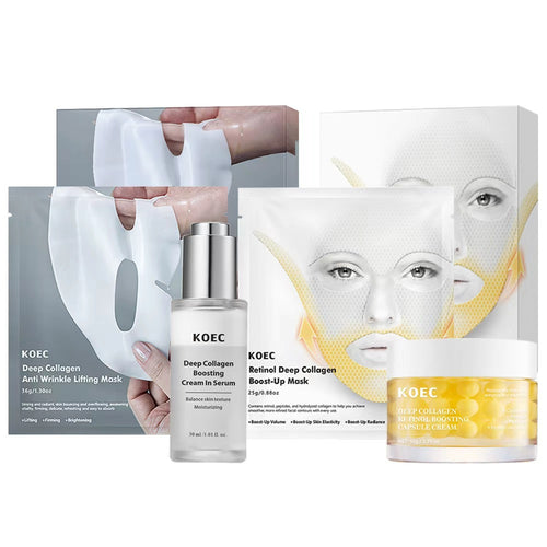 Collagen Skincare Set with Silk Peptide and Emulsion